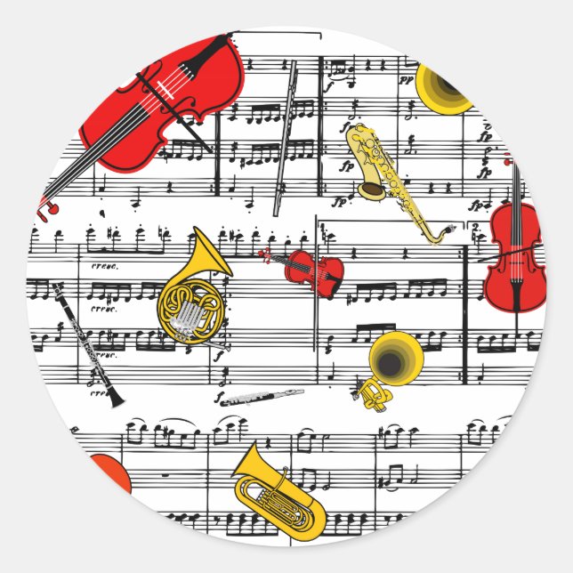 Pegatina Redonda indefinido (Anverso)