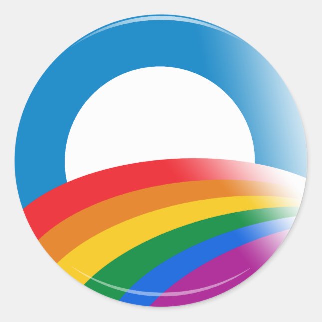 Pegatina Redonda indefinido (Anverso)