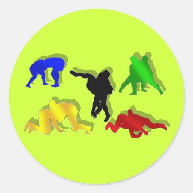 Pegatina Redonda indefinido (Anverso)