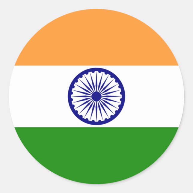 Pegatina Redonda india (Anverso)