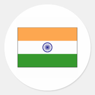 Pegatina Redonda India FLAG International