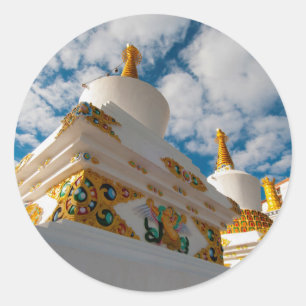 Pegatina Redonda India, Jammu y Cachemira, Ladakh, Leh