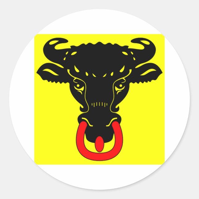 Pegatina Redonda Indicador de Uri (Anverso)