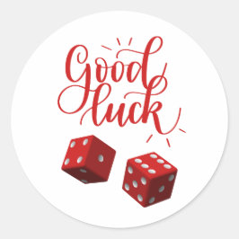 Pegatina Redonda índices de días de suerte