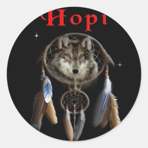 Pegatina Redonda indio