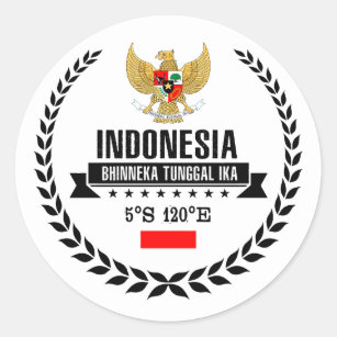 Pegatina Redonda Indonesia