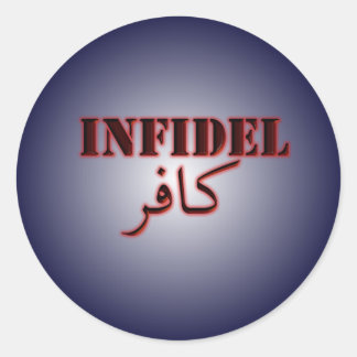 Pegatina Redonda Infidel