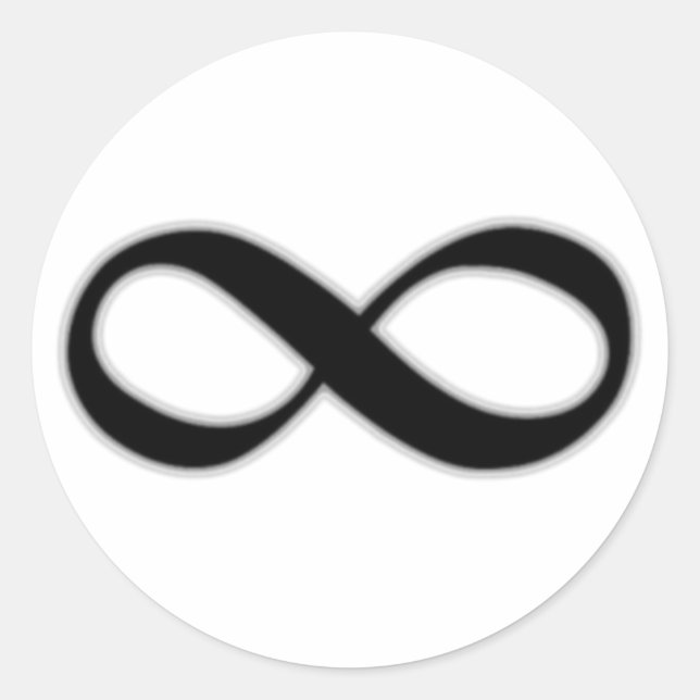 Pegatina Redonda Infinidad (Anverso)