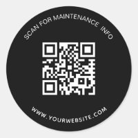 Información de mantenimiento de código qr para emp