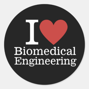 Pegatina Redonda ❤️ Ingeniería biomédica para estudiantes/profesore