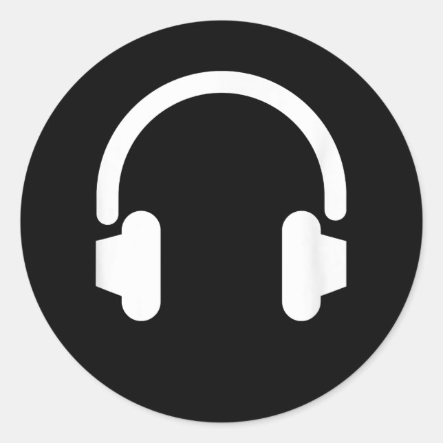 Pegatina Redonda Ingeniero De Audio Audiophile Dj Music Lover Auric (Anverso)