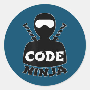 Pegatina Redonda Ingeniero de Codificación de Computadoras de Code 