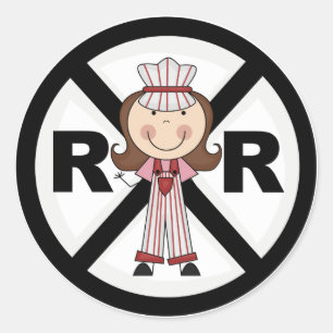 Pegatina Redonda Ingeniero de ferrocarril - camisetas y regalos del