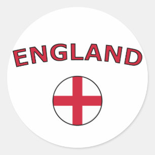 Pegatina Redonda Inglaterra