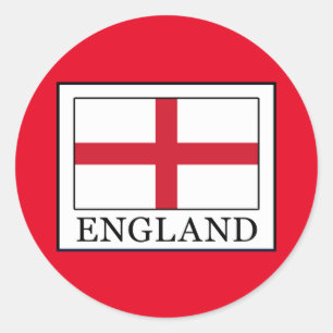 Pegatina Redonda Inglaterra