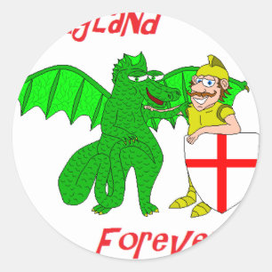 Pegatina Redonda Inglaterra para siempre