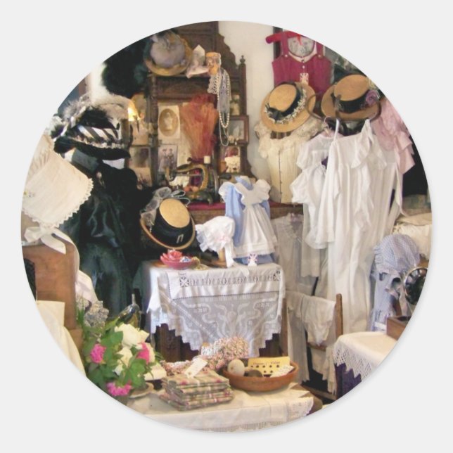 PEGATINA REDONDA INGLATERRA VICTORIANA (Anverso)