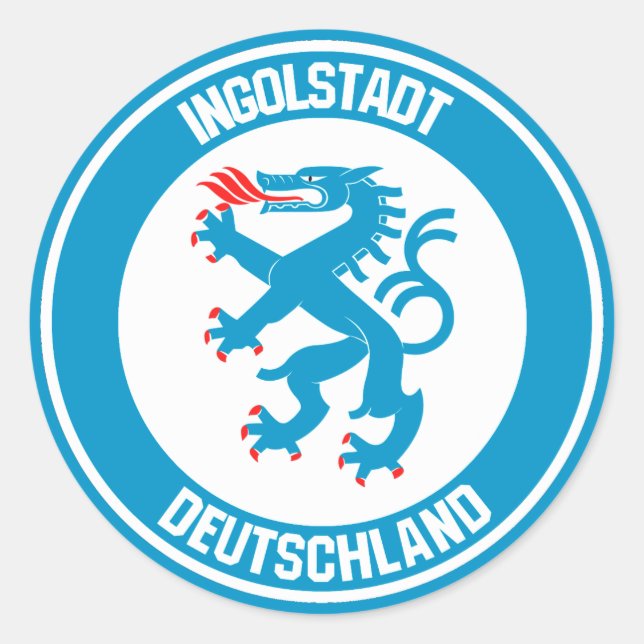 Pegatina Redonda Ingolstadt Round Emblem (Anverso)
