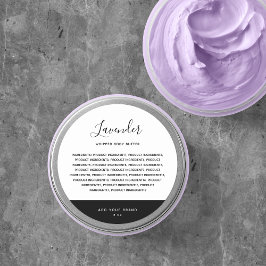 Pegatina Redonda Ingredientes de contraste de colores modificables 