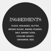 Ingredientes personalizados Blanco y negro