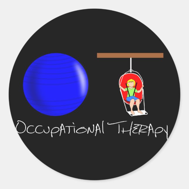 Pegatina Redonda Iniciales de OT (Anverso)