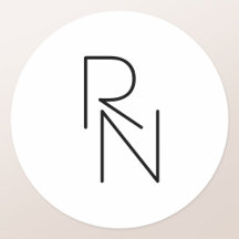 Iniciales superpuestas de aspecto moderno