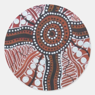 Pegatina Redonda Inicio