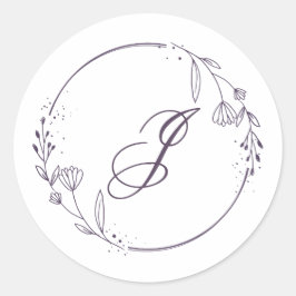 Pegatina Redonda Initial Sticker