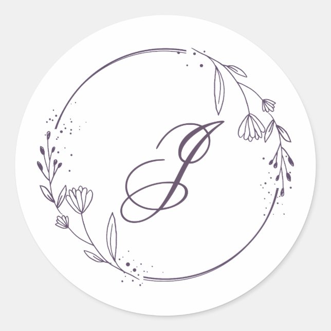 Pegatina Redonda Initial Sticker (Anverso)