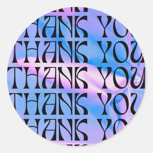 Pegatina Redonda Inserción de medios pop psicodélicos de los años 9