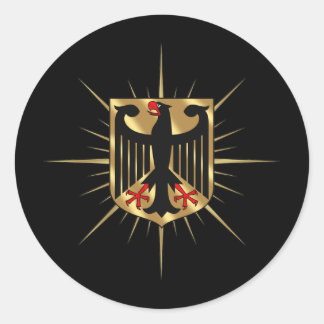 Pegatina Redonda Insignia de águila de Alemania Regalos de fútbol