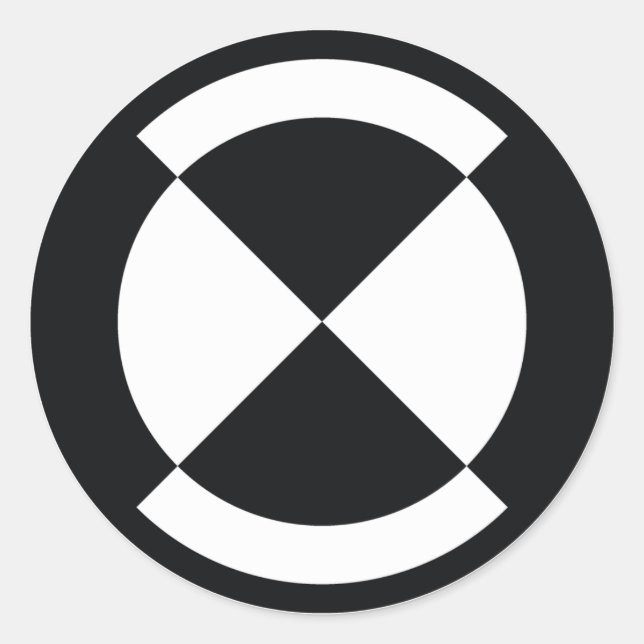 Pegatina Redonda insignia de calibración - resonador de curiosidad (Anverso)