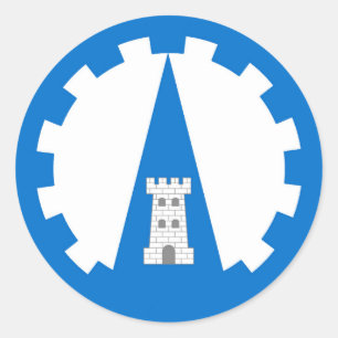 Pegatina Redonda Insignia de Dreiburgen