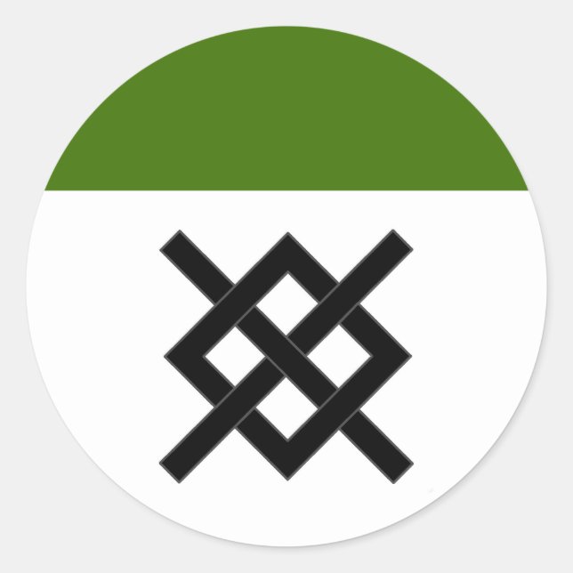 Pegatina Redonda Insignia de la Baronía de Altavia (Anverso)