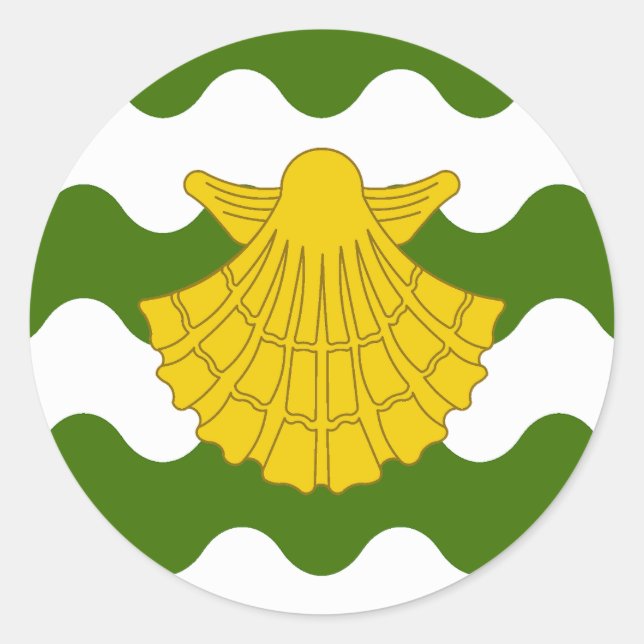 Pegatina Redonda Insignia de la Baronía de Lyondemere (Anverso)