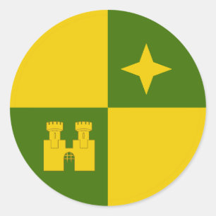Pegatina Redonda Insignia de la Baronía de Western Seas