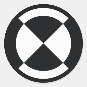 Pegatina Redonda insignia de la calibración - vagabundo de la