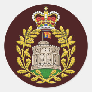 Pegatina Redonda Insignia de la casa de Windsor