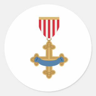 Pegatina Redonda Insignia de león cobarde