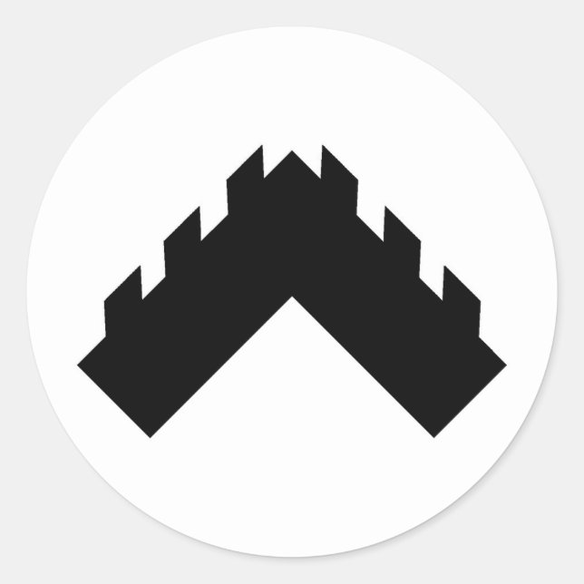 Pegatina Redonda Insignia de población de Aarnimetsä (Anverso)