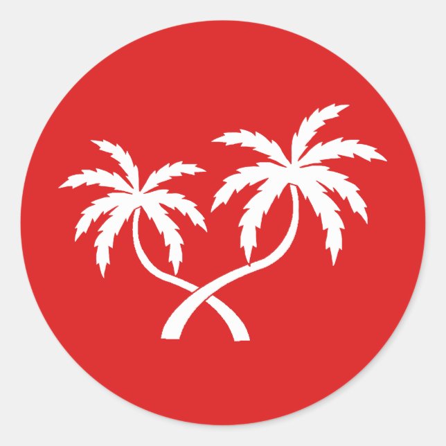 Pegatina Redonda Insignia de población de Atenveldt (Anverso)