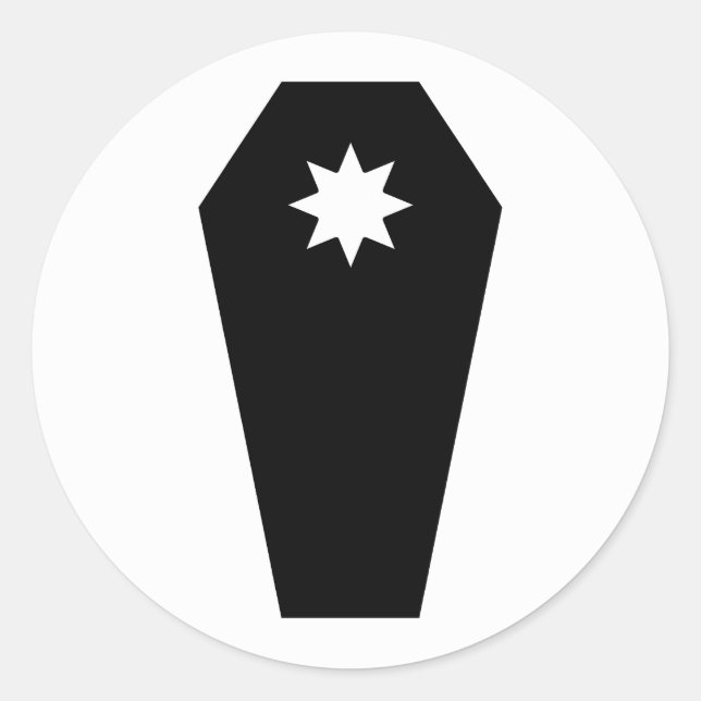 Pegatina Redonda Insignia de población de Starkhafn (Anverso)