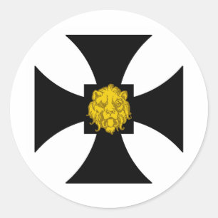 Pegatina Redonda Insignia de población Shire of Lionsdale