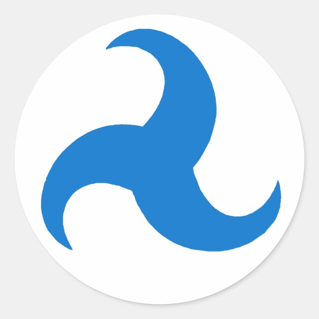 Pegatina Redonda Insignia del Reino de Trimaris Populace (Anverso)