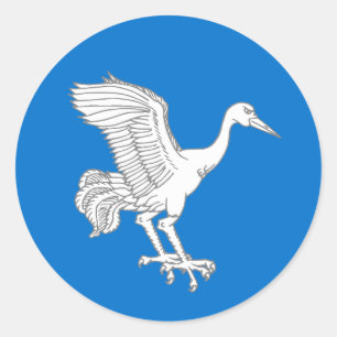Pegatina Redonda Insignia para mantener a la población en la baroní