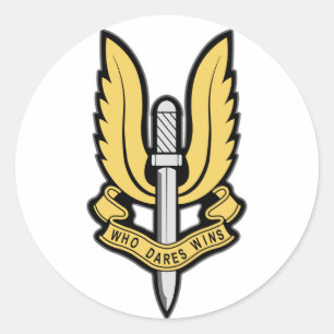 Pegatina Redonda Insignias del SAS