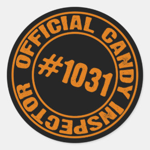 Pegatina Redonda Inspector Candy