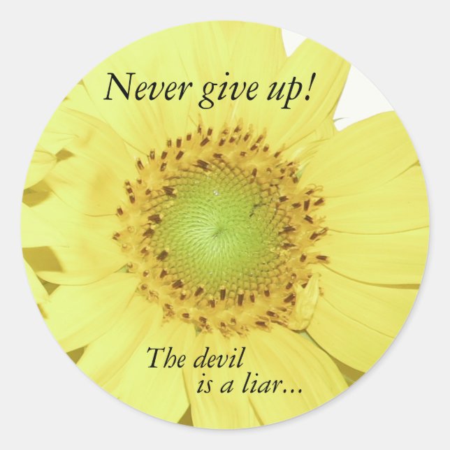 Pegatina Redonda Inspiración cristiana en la Biblia (Anverso)