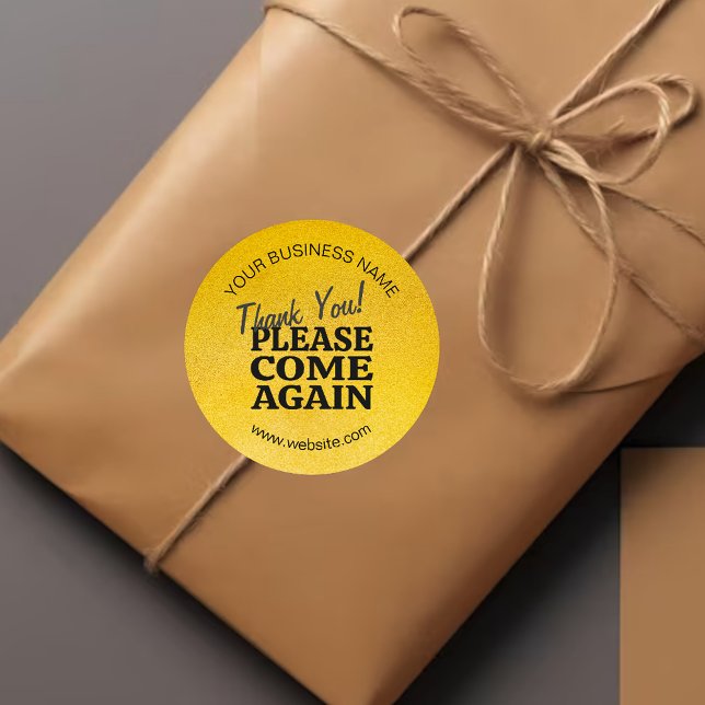 Pegatina Redonda Inspiración de la cosecha de oro gracias (Subido por el creador)