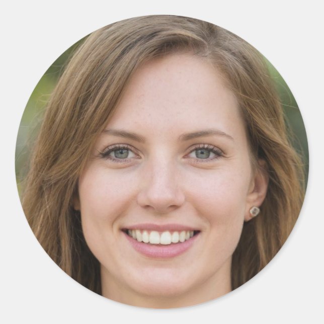 Pegatina Redonda Inspirar el cambio (Anverso)